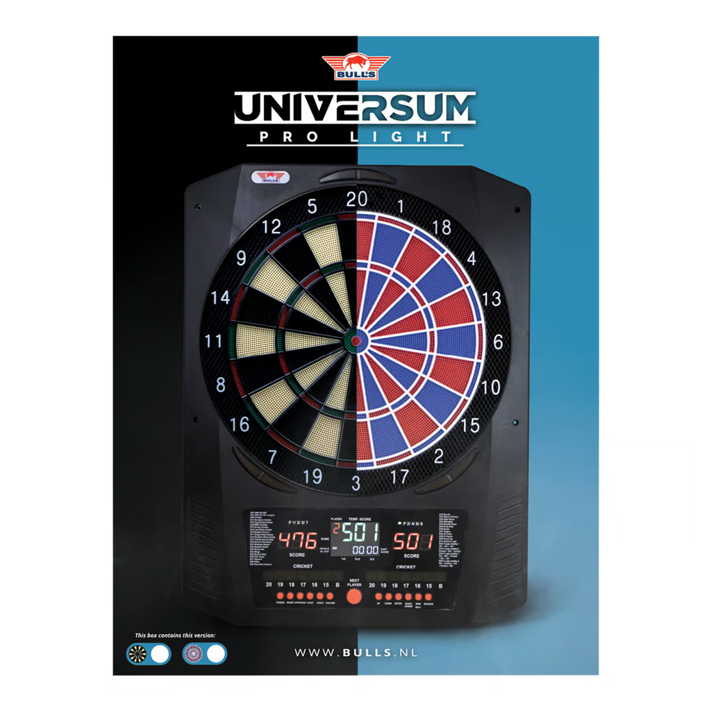 Bulls NL Universum Pro Light Electronic Dartboard - Crveno-plava