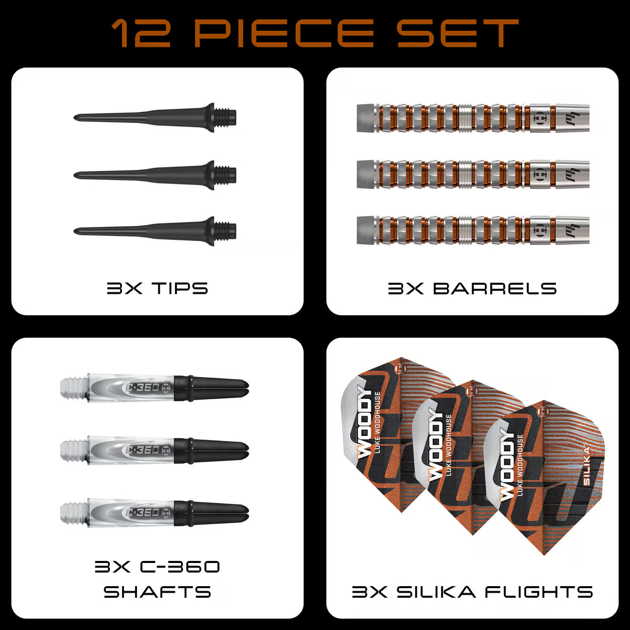 Harrows Luke Woodhouse Series 3 soft tip - 20g ukupno (utezi 18g)